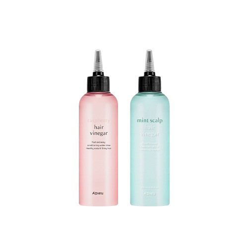 [Apieu] Raspberry & Mint Scalp Hair Vinegar Set 1SET(Raspberry 200ml + Mint Scalp 200ml)