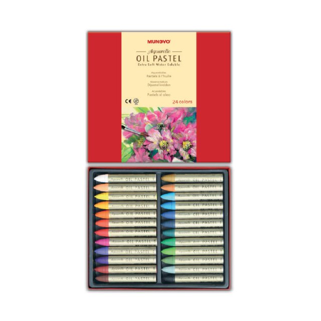 [Mungyo] Watercolor Oil Pastel MAO 1SET(24Colors)