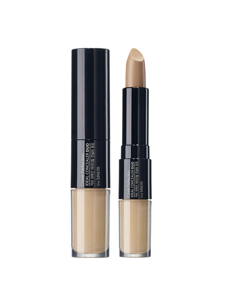 [The Saem] Cover Perfection Ideal Concealer Duo 4.5g (liquid)4.2g (stick) :: K-Beauty / Korea Cosmetics