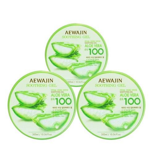 [Aewajin] [1+1] 100% Aloe Soothing Gel 300ml