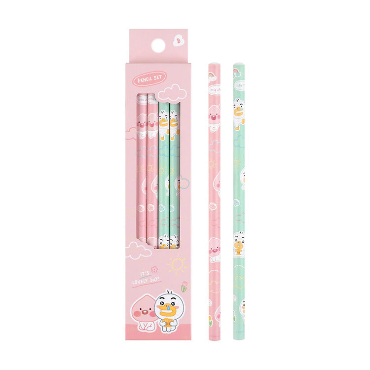 [Kakao Friends] Lovely 4Pencil Set(B pencil) 1Set(4ea)